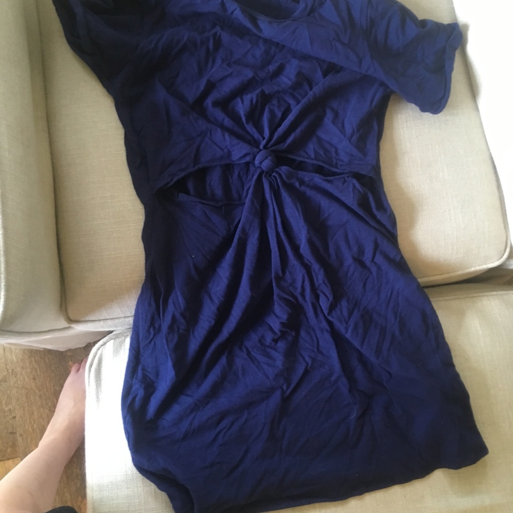 Honey Punch Blue cutout dress